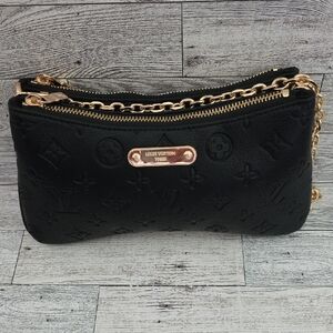 New Black Monogram Chain Bag